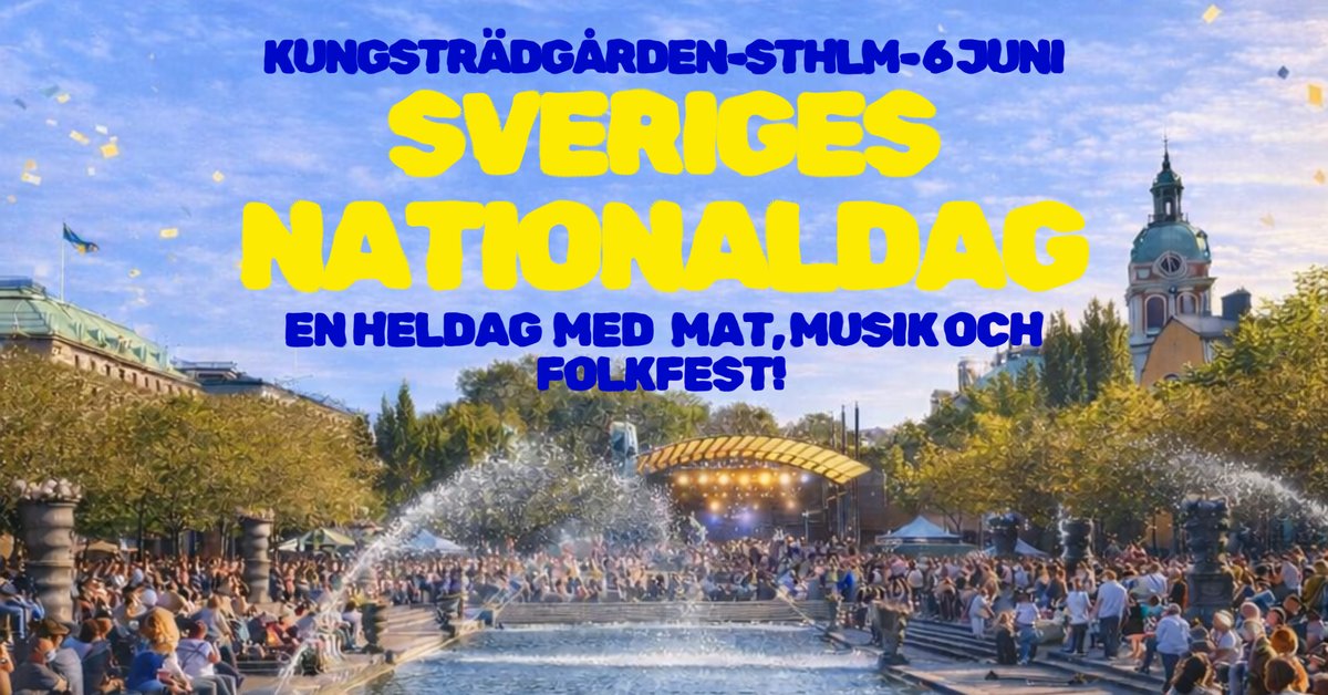 Nationaldagen in Kungsträdgården – Stockholm