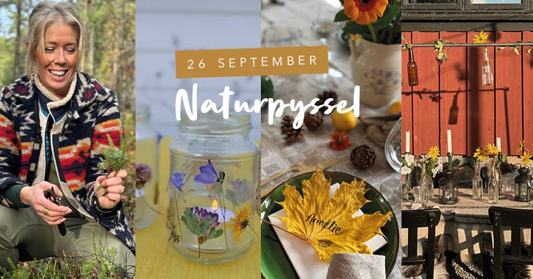 Nature crafts with Lina in the Orangery