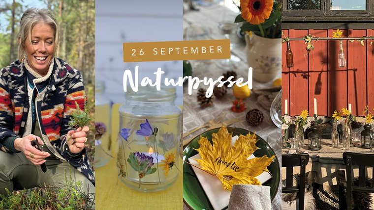 Nature crafts with Lina in the Orangery