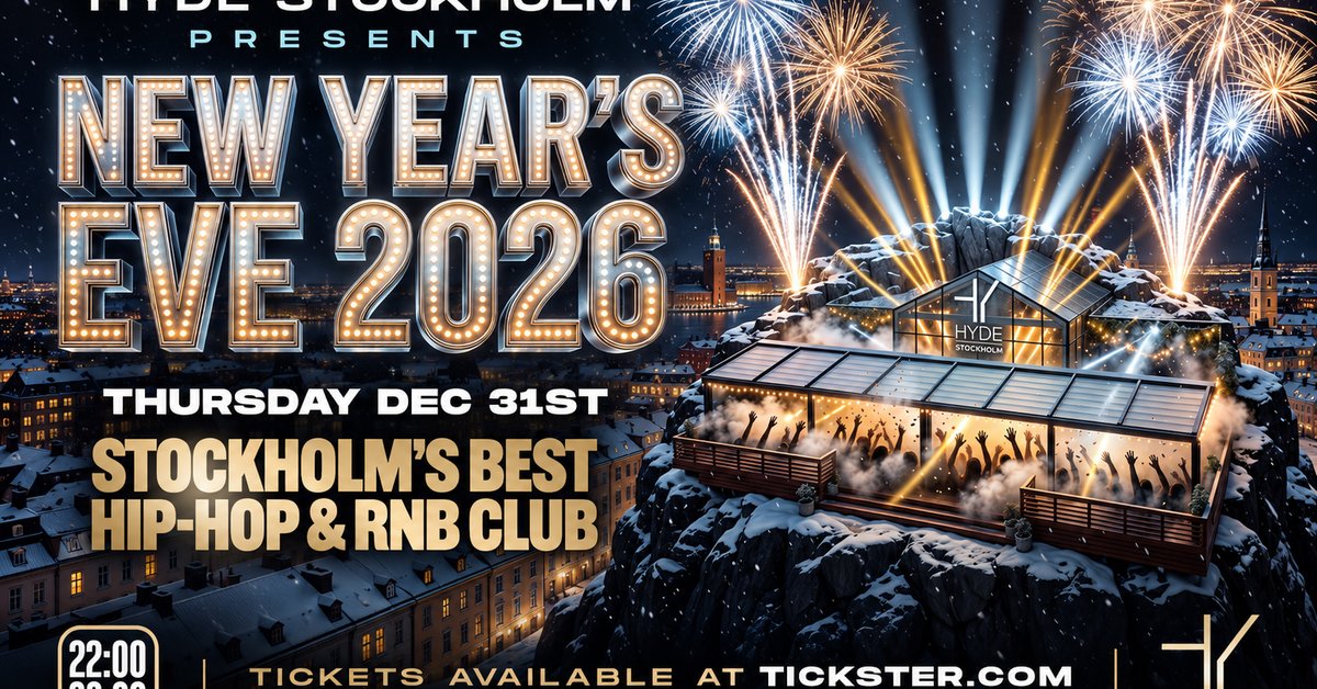 New Year's Eve 2026 at HYDE Stockholm