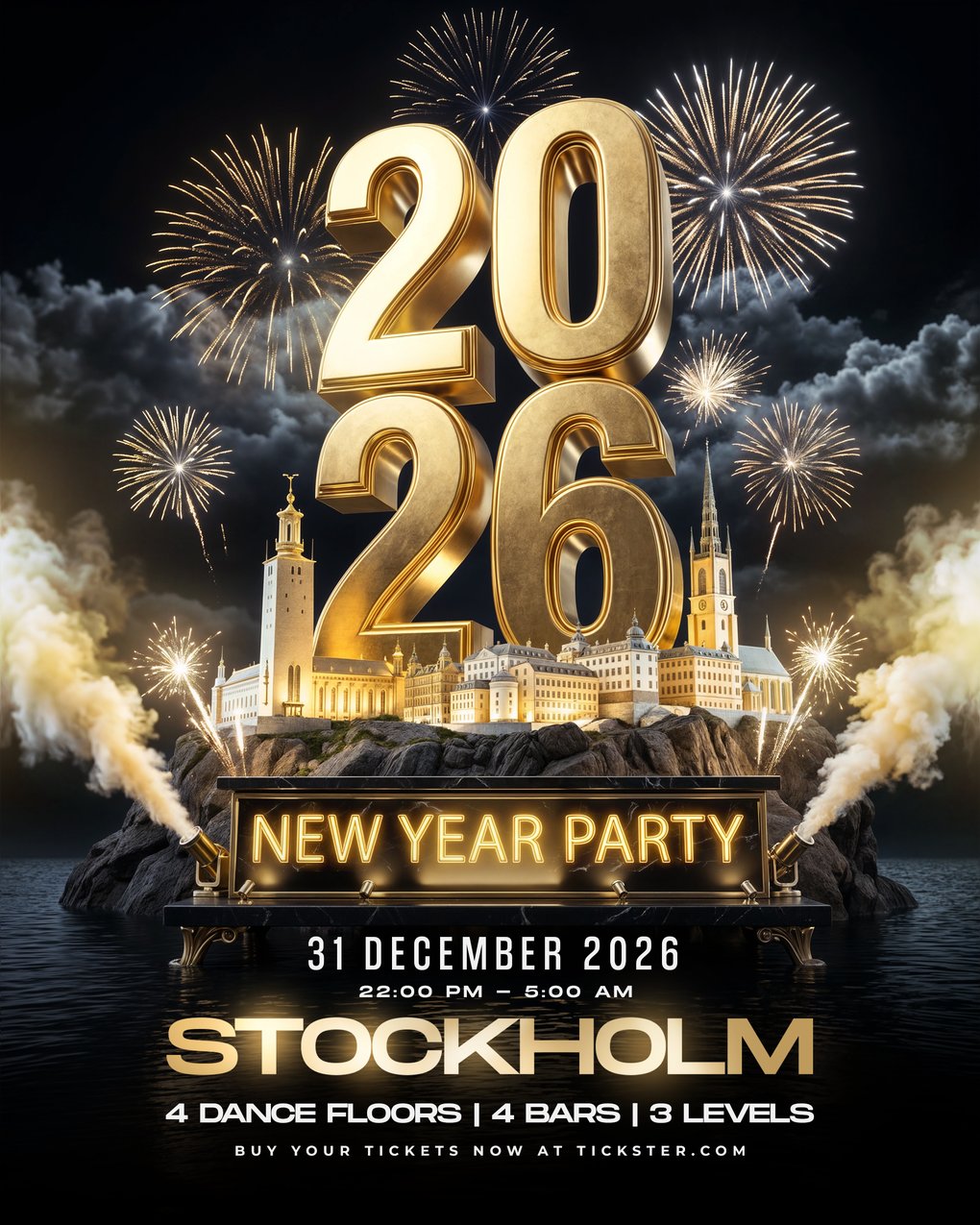 NEW YEAR’S EVE 2026/2027 AT BIBLIOTEKET LIVE