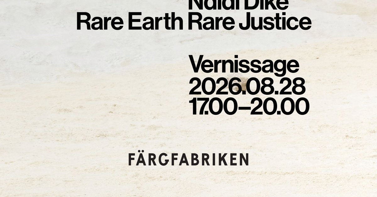 Opening night: Ndidi Dike – Rare Earth Rare Justice
