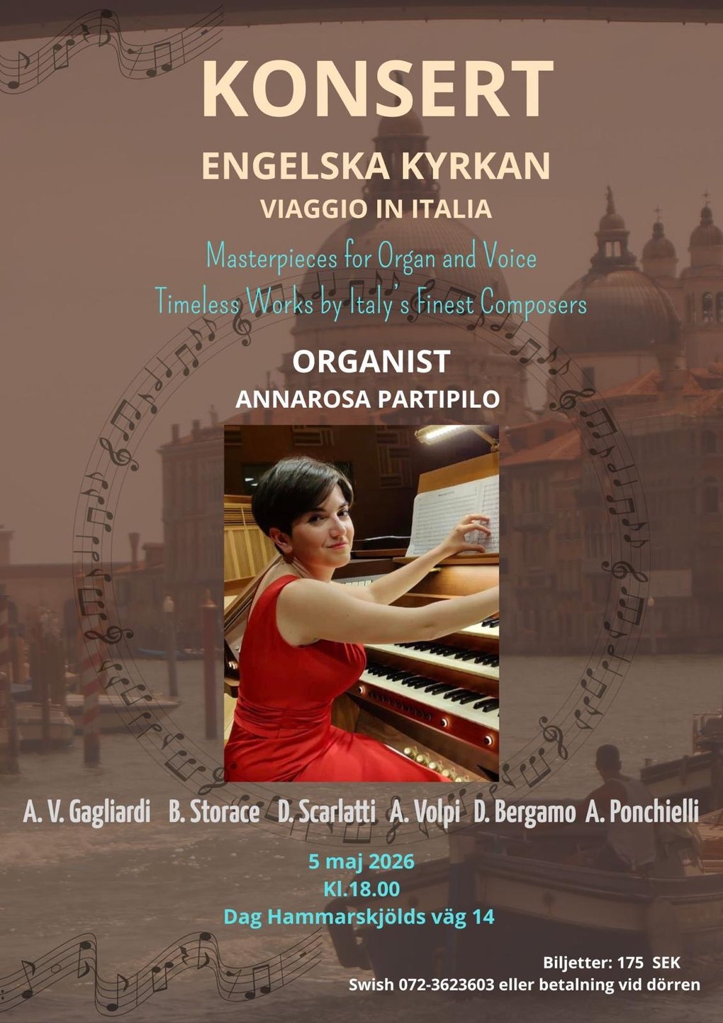 Konsert - Engelska kyrkan - Viaggio in Italia