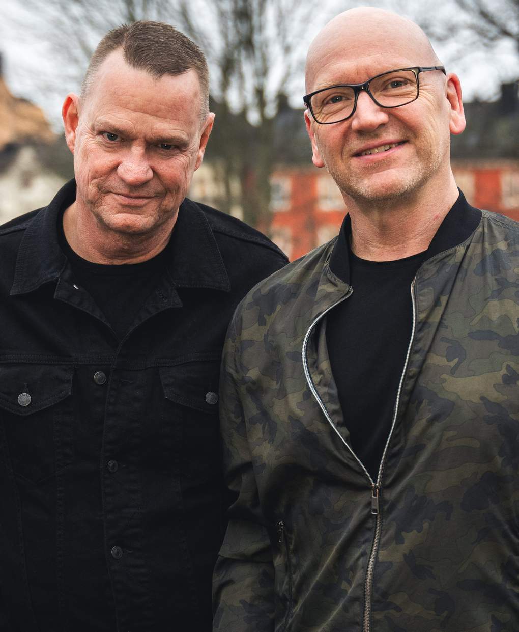 Pehr and Richard Hante, locals in Stockholm. Two men in the fifties, standing outside in Kronobergsparken in Stockholm.