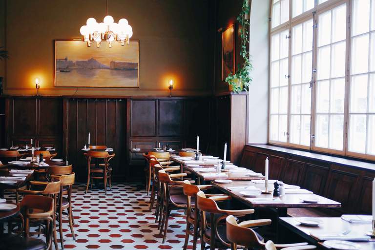 Restaurants in Stockholm. Pelikan on Södermalm, a classic eatery and bar where the turn-of-the-century-interior has been preserved.