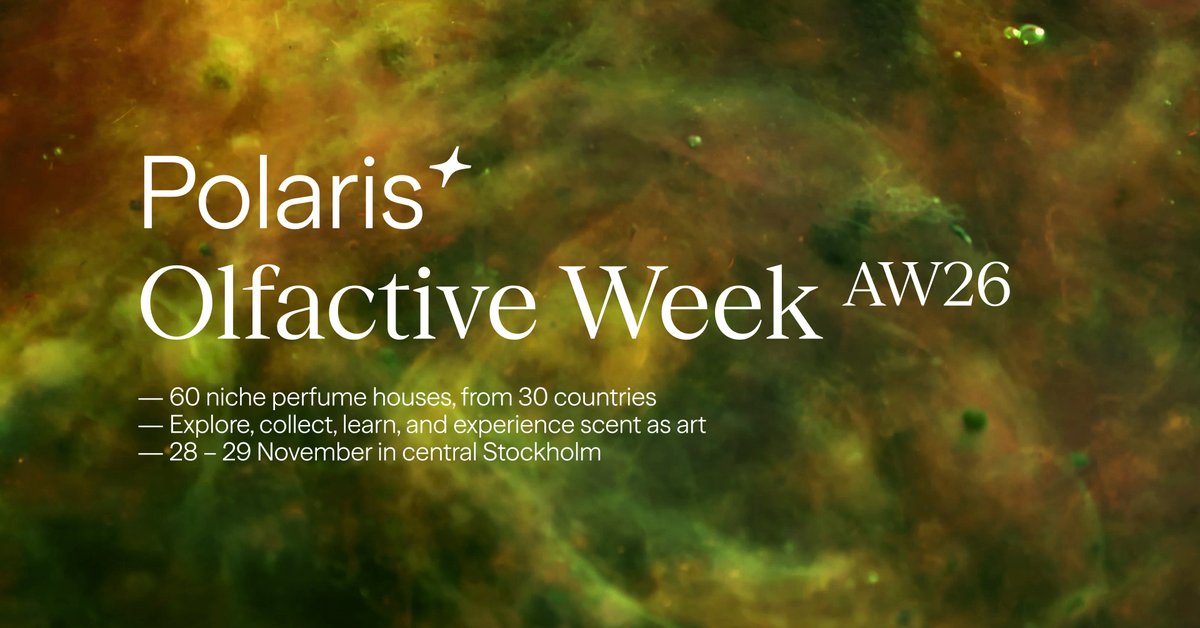 Polaris Olfactive Week AW26 - Scandinavia's Only Perfume Expo – Stockholm