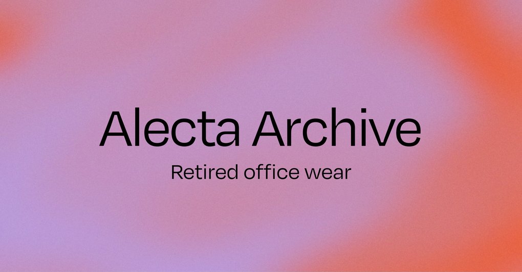 Pop-up: Alecta Archive - Retired Office Wear
