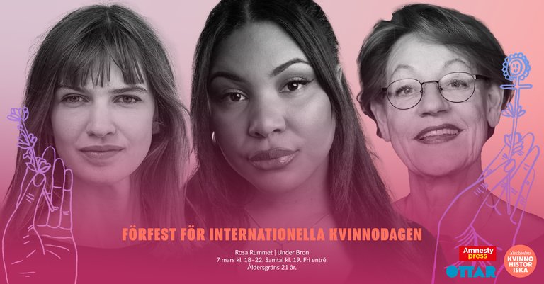 Pre-party for International Women’s Day – with Gudrun Schyman and Fanna Ndow Norrby