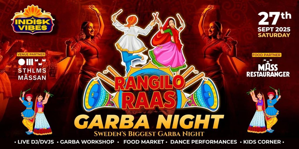 Rangilo Raas: Sweden Biggest Garba Night 2025