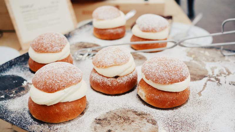 Semlor, rosendals café