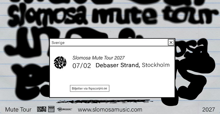 Slomosa - Mute tour