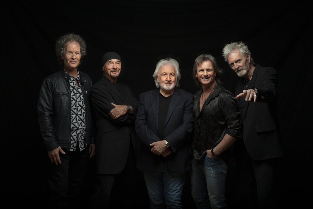 The five members of the pop band Smokie.