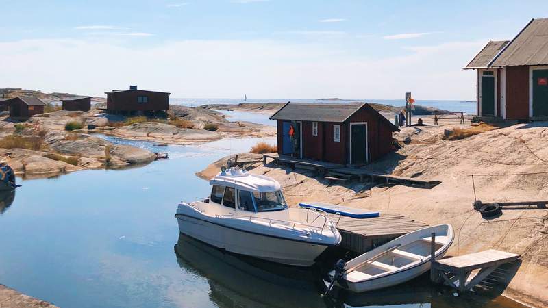 Båt i Huvudskär