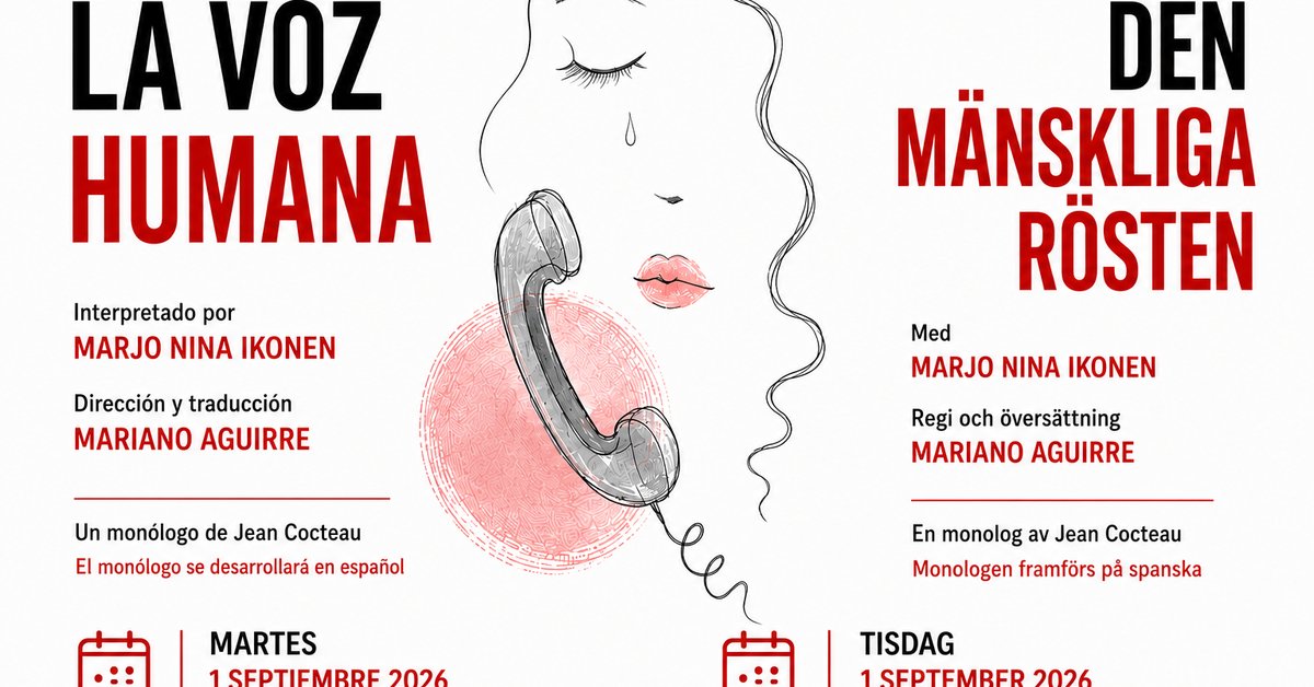 Spanish-Language Theater: Jean Cocteau’s "La voz humana" at the Cervantes Institute in Stockholm