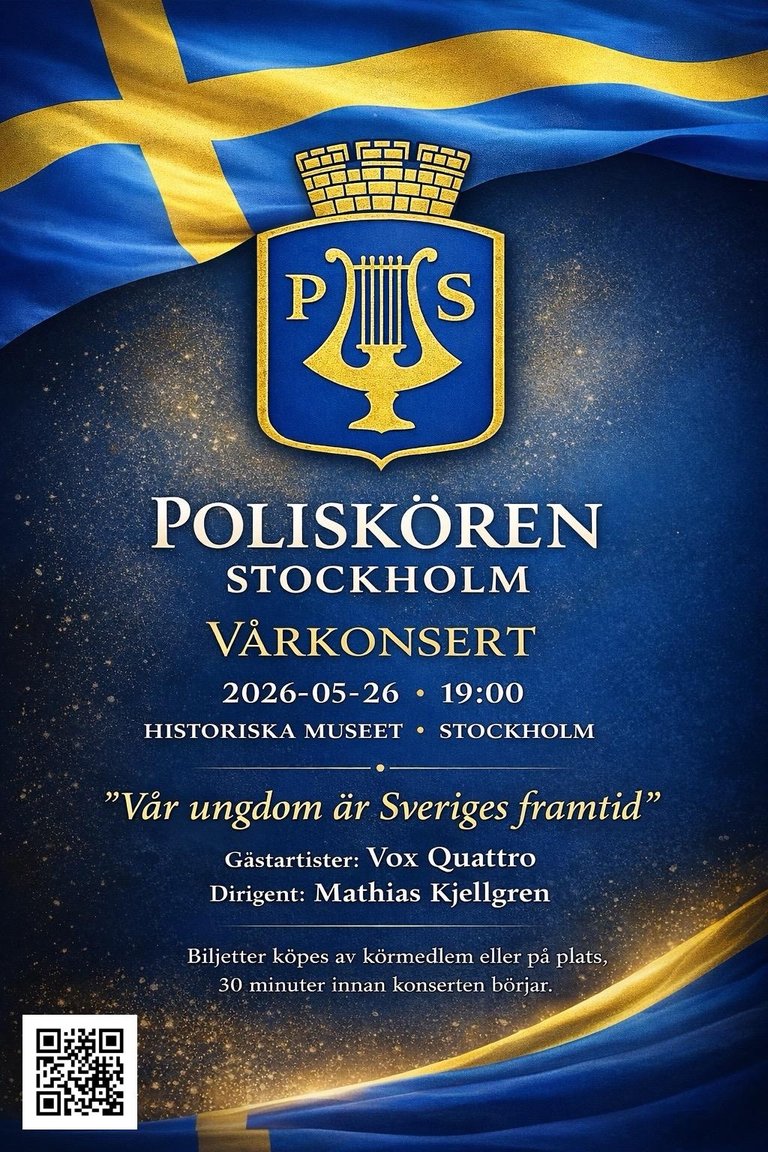 Spring concert with the Stockholm Police choir
