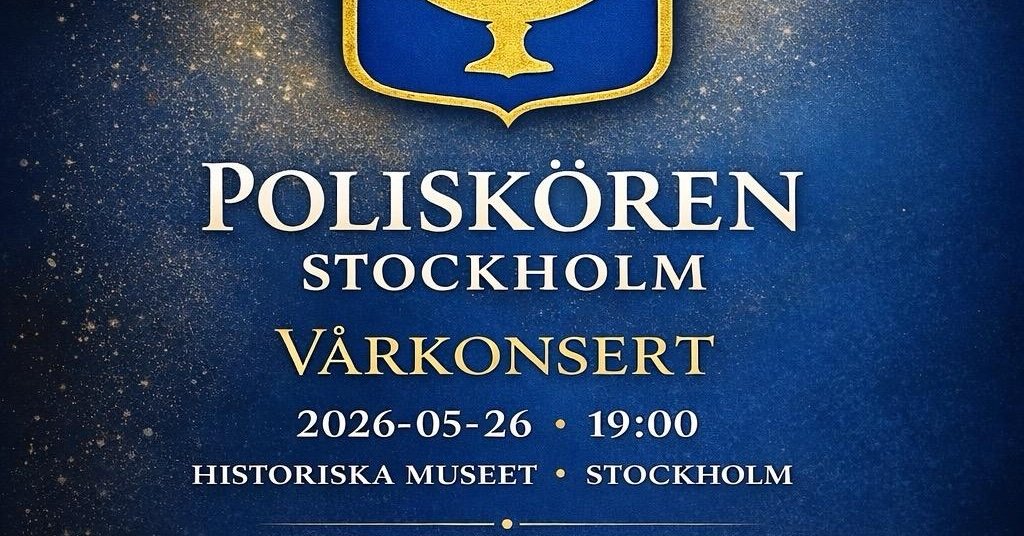 Spring concert with the Stockholm Police choir – Stockholm
