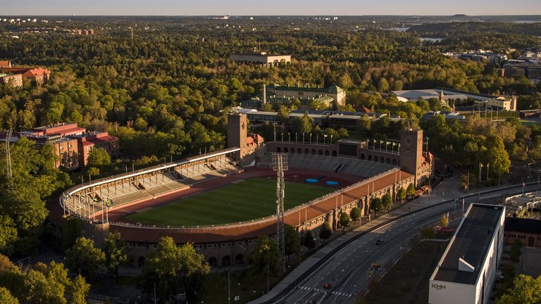 Attractions in Stockholm. The Stockholm Olympic Stadium.