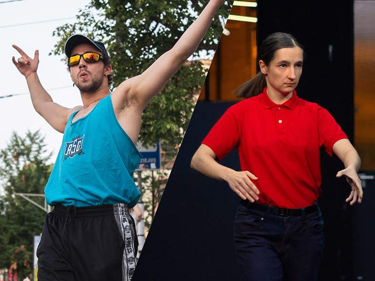 Two dancers.