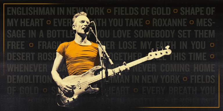 A photo of Sting.