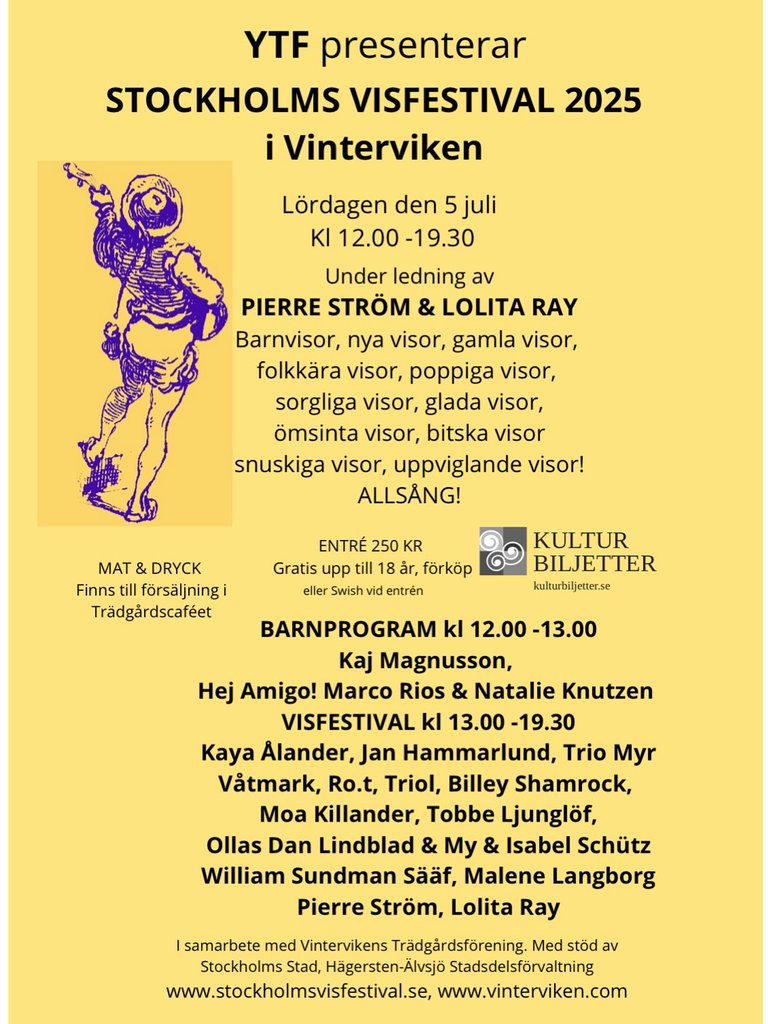 Stockholms Visfestival i Vinterviken 2025