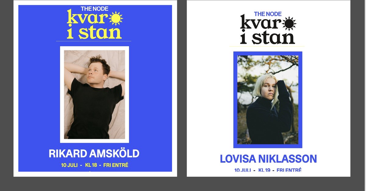 Rikard Amsköld & Lovisa Niklasson på The Node