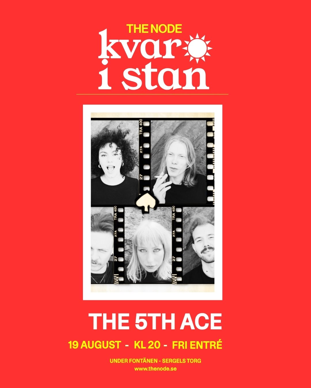 Summer in the city @the Node: 5th Ace plays 70s & 80s rock