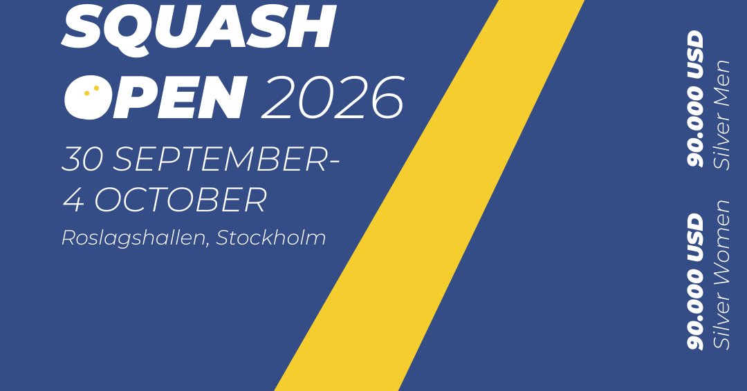 Swedish Open Squash 2026 – Stockholm