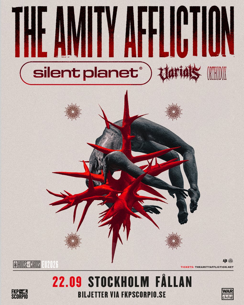 The Amity Affliction + Support: Silent Planet + Varials + Orthodox