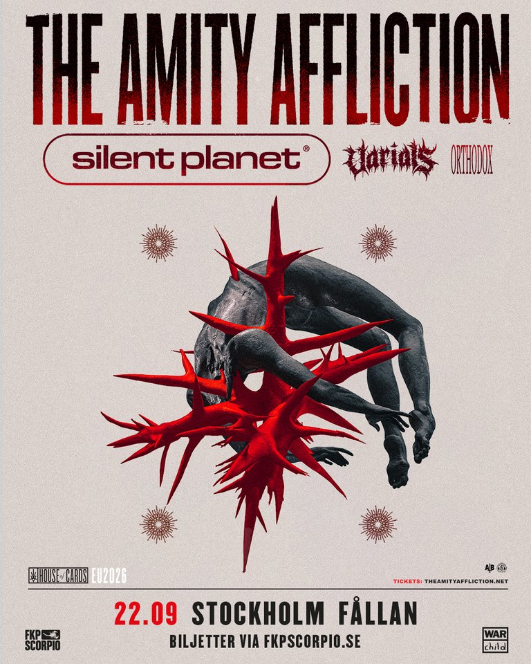 The Amity Affliction + Support: Silent Planet + Varials + Orthodox