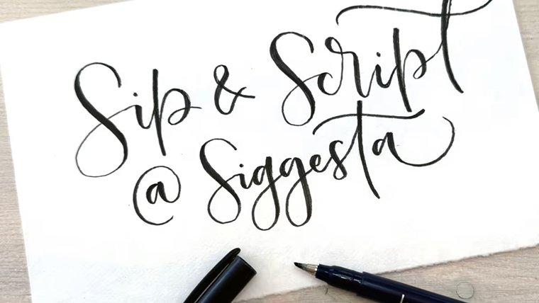 The most fun workshop of the spring: Sip & Script!