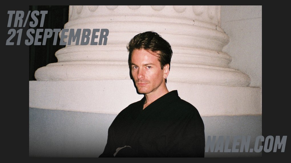 Portrait of a man with short dark hair in front of a white, sculptural background. The text shows the date 21 September and the website address nalen.com.