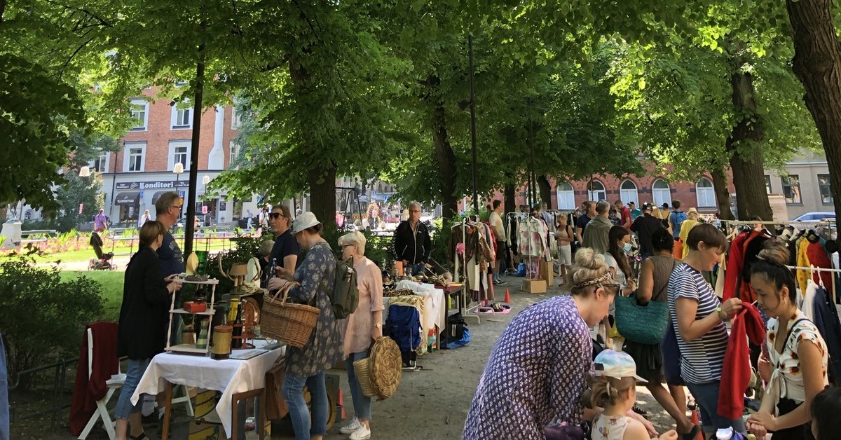 Vintage market at Mariatorget