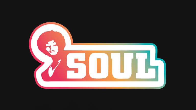 The word soul on a black background.